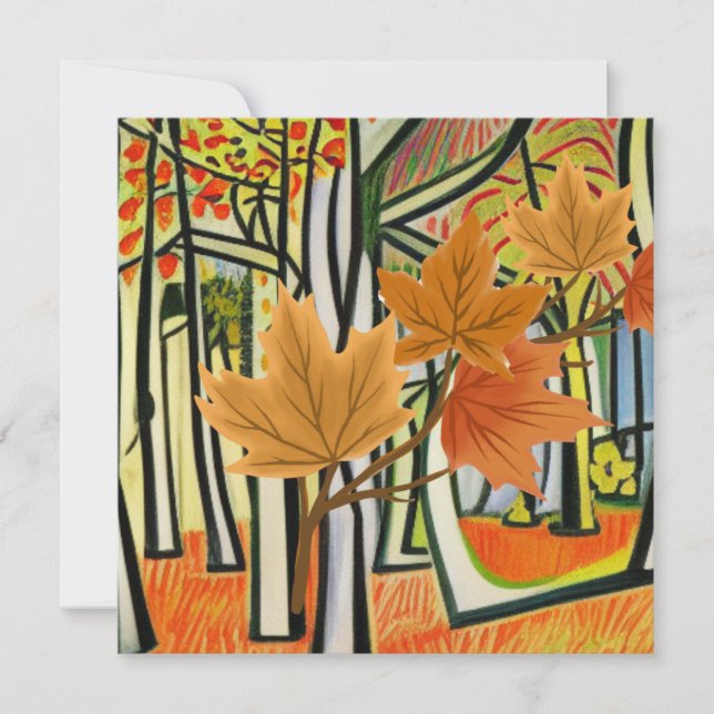 Phantastischer Herbst Feiertagskarte (Vorderseite)
