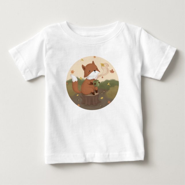 Phantastischer Herbst: Fox Baby T-shirt (Vorderseite)