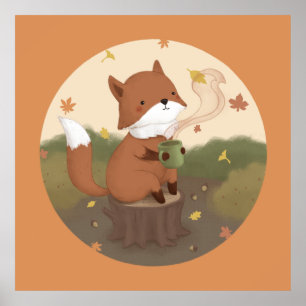 Phantastischer Herbst: Fox Poster