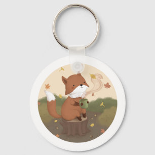 Phantastischer Herbst: Fox Schlüsselanhänger