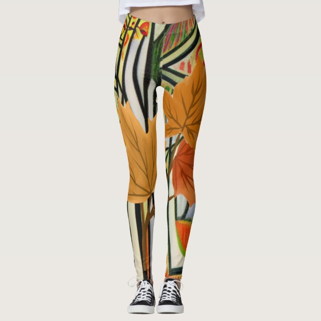 Phantastischer Herbst Leggings (Vorderseite)