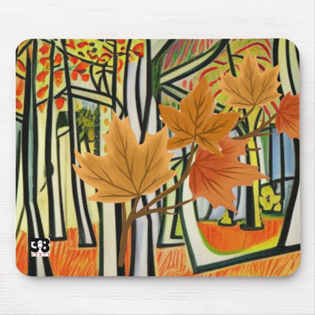 Phantastischer Herbst Mousepad (Vorne)