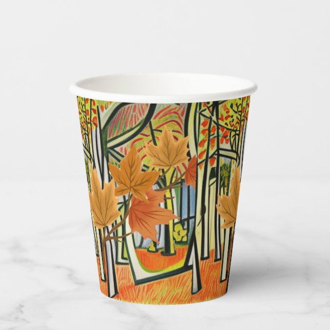 Phantastischer Herbst Pappbecher (Vorderseite)