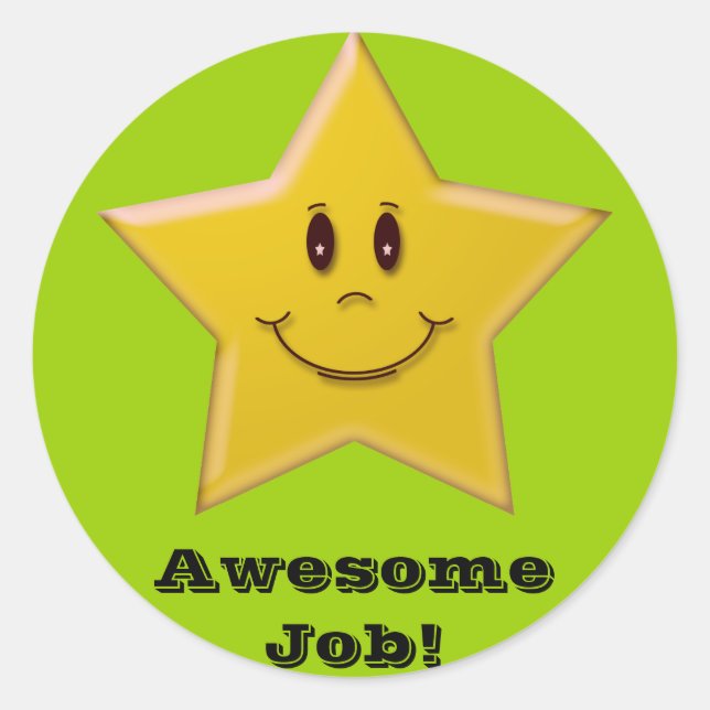 Phantastischer Job! Aufkleber (Vorderseite)