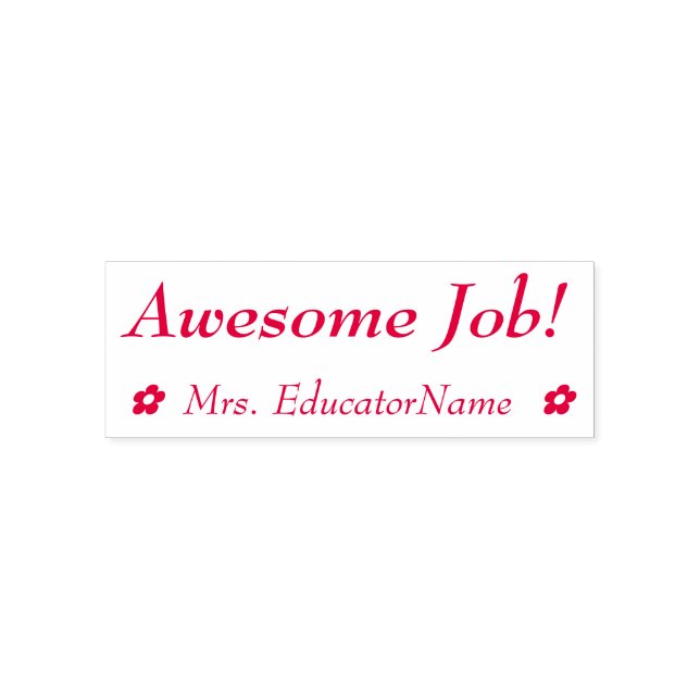 "Phantastischer Job!" Briefmarke eines Assistenten Permastempel (Design)