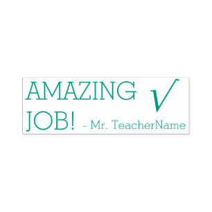 "PHANTASTISCHER JOB!" + Name des benutzerdefiniert Permastempel