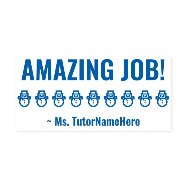 "PHANTASTISCHER JOB!" Schullehrer Rubber-Briefmark Permastempel (Design)