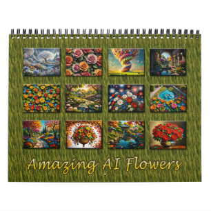 Phantastischer KI-Fowers-Kalender Kalender