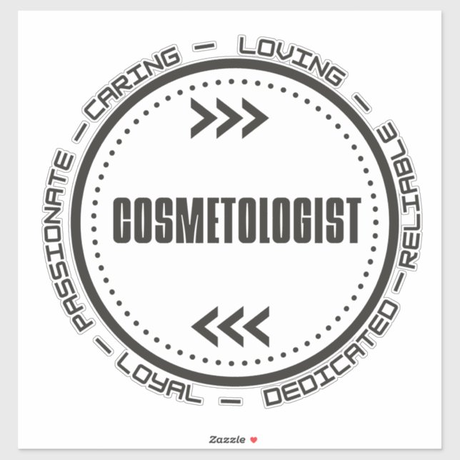 Phantastischer Kosmetologe Aufkleber (Blatt)