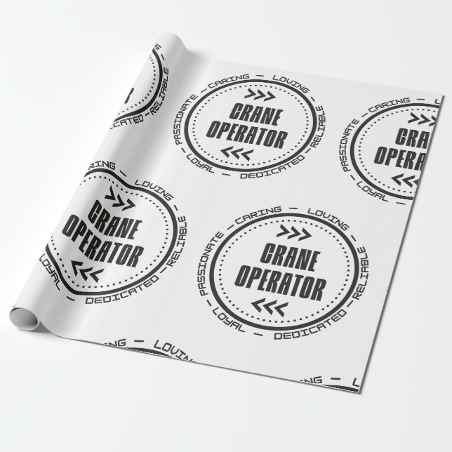 Phantastischer Kranbetreiber Geschenkpapier (Ungerollt)