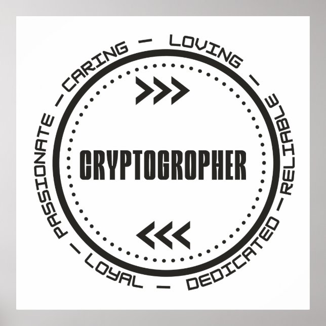 Phantastischer Kryptograph Poster (Vorne)