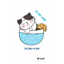 Phantastischer Lazy Cat Sarcastic Meme Spaß Benutz