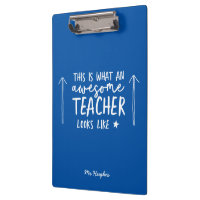 Phantastischer Lehrer Moderne Typografie blaue Ges