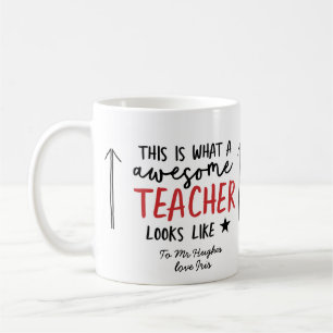 Phantastischer Lehrer, modernes Typografie-Geschen Kaffeetasse