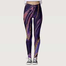 Phantastischer Lila MarbleLeggings Leggings