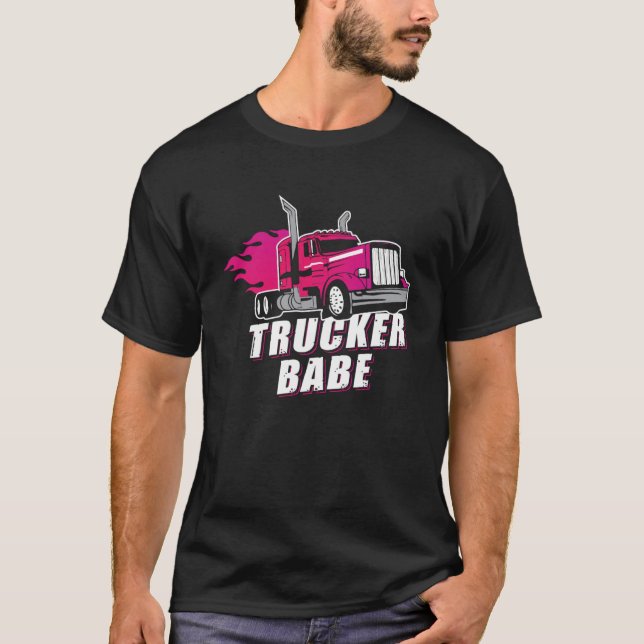 Phantastischer LKW-Anhänger LKW-Fahrer Frauen Gi T-Shirt (Vorderseite)
