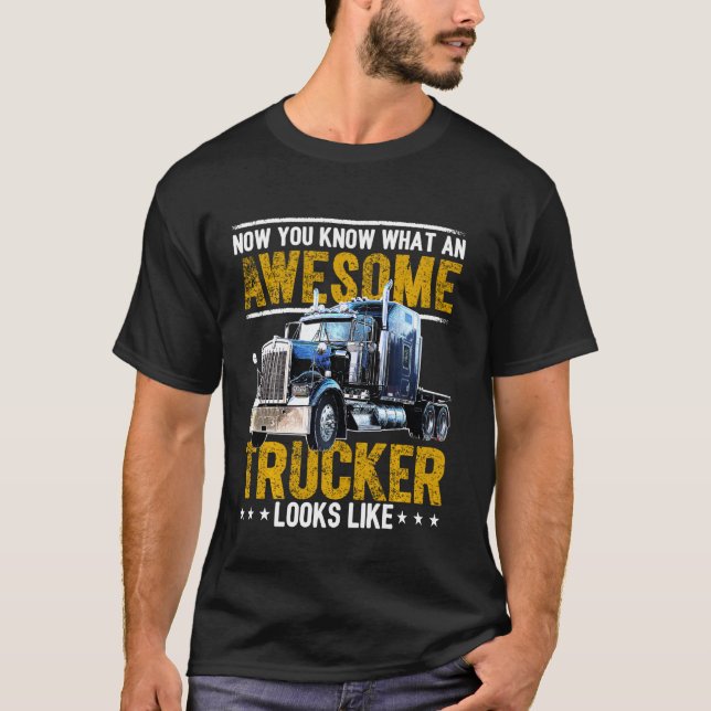 Phantastischer LKW Big Rig Semi Anhänger T-Shirt (Vorderseite)