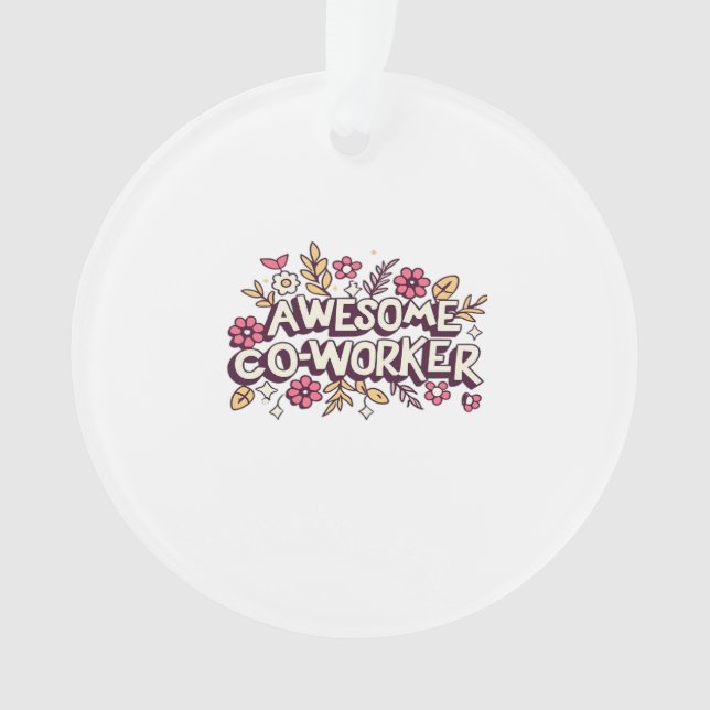 Phantastischer Mitarbeiter, Kollege, Geschenk, Bes Ornament (Vorderseite)