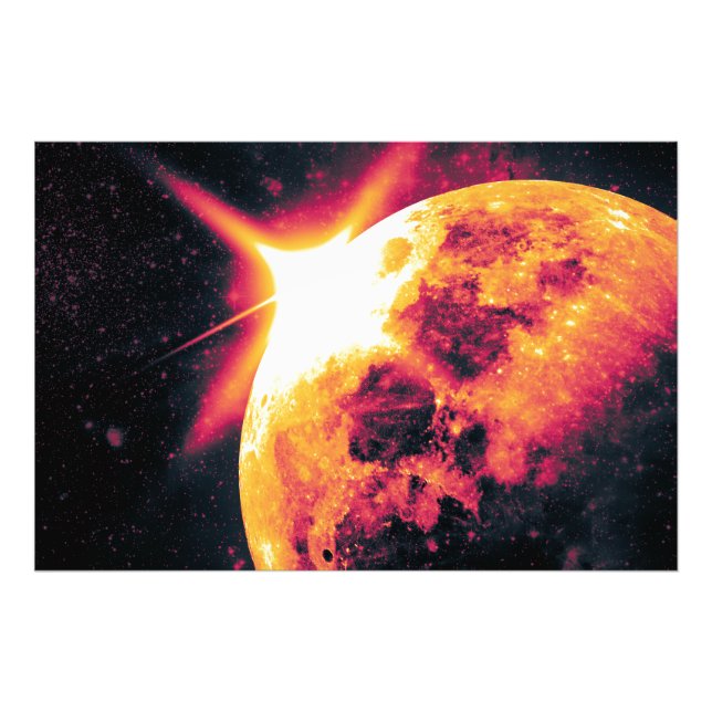 Phantastischer Mond auf einzigartige Weise Foto (Vorne)