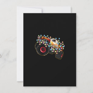 Phantastischer Monster-Lkw mit Weihnachtsbeleuchtu Einladung