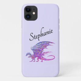 Phantastischer Mosaik Dragon Lila Persönlich Case-Mate iPhone Hülle