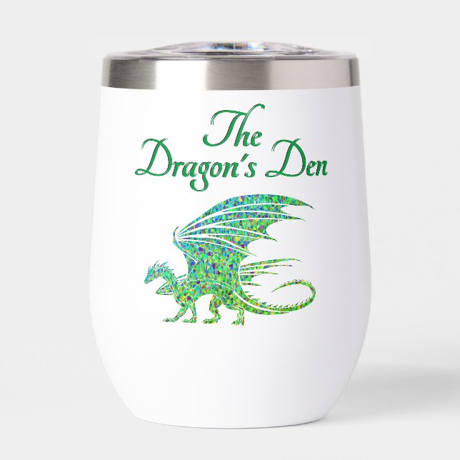 Phantastischer Mosaik Grüner Drache Persönlich (Vorderseite)