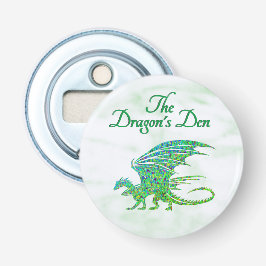 Phantastischer Mosaik Grüner Drache Persönlich Flaschenöffner