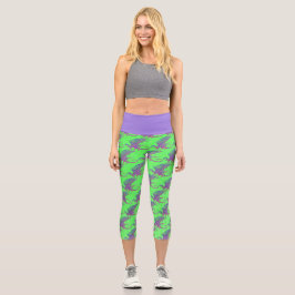 Phantastischer Mosaikdrache Capri Leggings