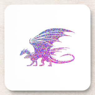 Phantastischer Mosaikdrache Getränkeuntersetzer