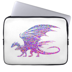Phantastischer Mosaikdrache Laptopschutzhülle