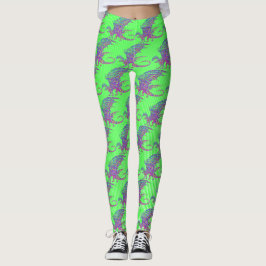 Phantastischer Mosaikdrache Leggings