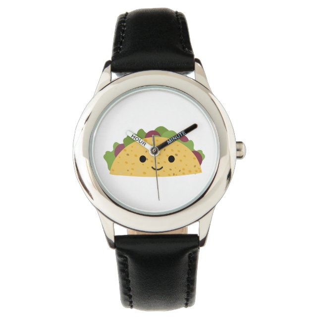 Phantastischer Niedlicher Cartoon Kawaii Lächeln T Armbanduhr (Vorderseite)