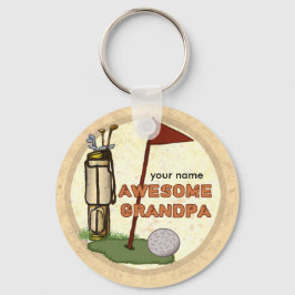 Phantastischer Opa Golf Schlüsselanhänger