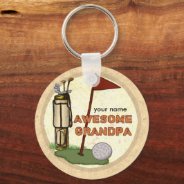 Phantastischer Opa Golf Schlüsselanhänger