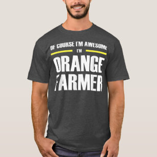 Phantastischer Orange-Bauer T-Shirt