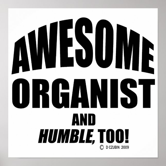 Phantastischer Organist Poster (Vorne)