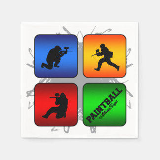 Phantastischer Paintball-Stil Serviette