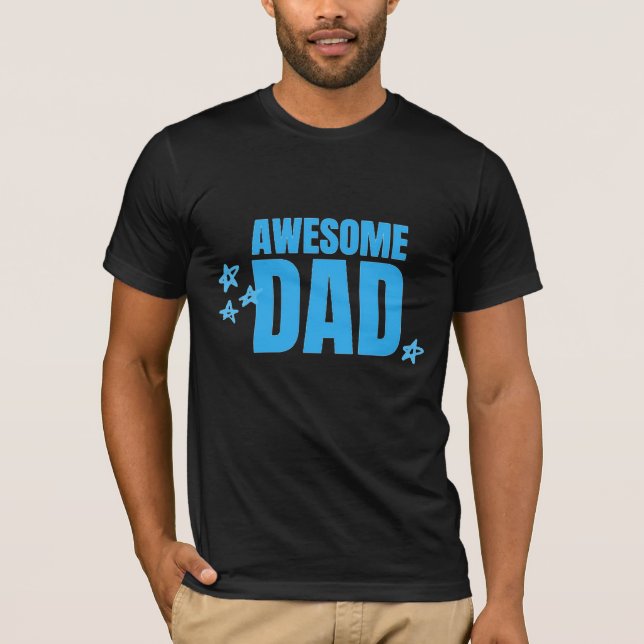 Phantastischer Papa-blauer T - Shirt (Vorderseite)