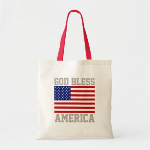 Phantastischer Patriotischer Gott segne Amerika-Fl Tragetasche