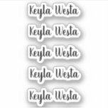 Phantastischer personalisierter Name eines Whimsik Aufkleber<br><div class="desc">Phantastischer personalisierter Namensaufkleber</div>