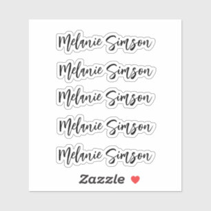 Phantastischer personalisierter Name eines Whimsik Aufkleber