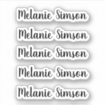 Phantastischer personalisierter Name eines Whimsik Aufkleber<br><div class="desc">Phantastischer personalisierter Namensaufkleber</div>