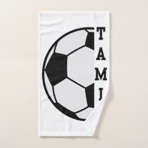 Phantastischer Personalisierter Name Fußball Ball  Handtuch