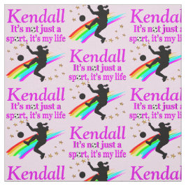 PHANTASTISCHER PERSONALISIERTER SOCCER MIRL FABRIC STOFF