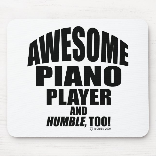 Phantastischer Piano-Player Mousepad (Vorne)