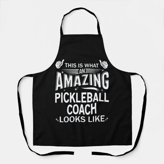 Phantastischer Pickleball-Coach Schürze (Vorderseite)