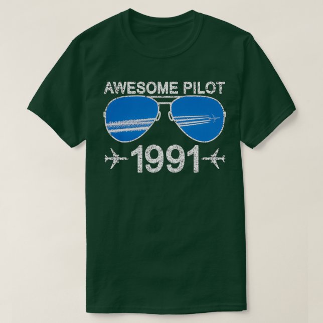 Phantastischer Pilot 1991 30. Geburtstag T-Shirt (Design vorne)