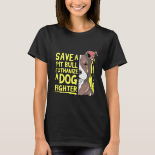Phantastischer Pitbull Gif Rettete Pit Bull Lover  T-Shirt