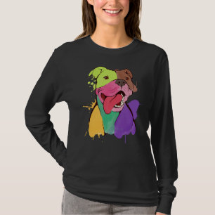 Phantastischer Pitbull Pit Bull Terrier Print T-Shirt