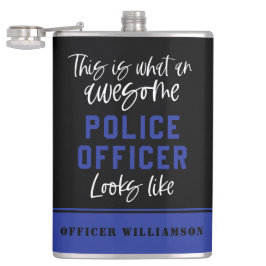 Phantastischer Polizeibeamter Flachmann